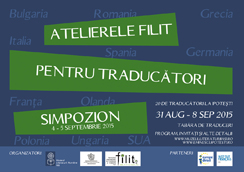 Afis -  Atelier de traducere 2015, Memorialul Ipotesti