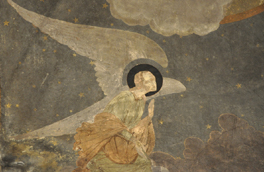 Detaliu din pictura interioara a bisericii satului Ipotesti (foto, Liliana Grecu, 2011)