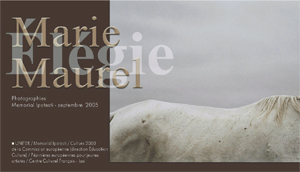 Invitatie - carte postala "Elegie" Marie Maurel, 2005